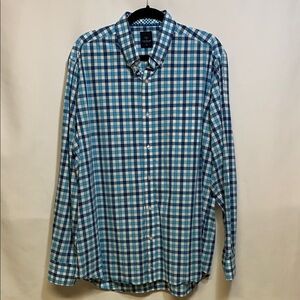 Tailorbyrd Blue and White Button Down Shirt